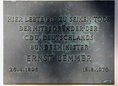 Ansicht Gedenktafel Ernst Lemmer