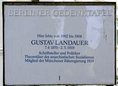 Ansicht Gedenktafel Gustav Landauer - 1991