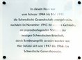 Ansicht Gedenktafel Schwedische Gesandschaft - 2000