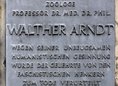 Ansicht Gedenktafel Walther Arndt - 1969