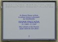 Ansicht Gedenktafel Hans Fallada - 1998