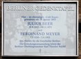 Ansicht Gedenktafel Verein für die Geschichte Berlin - 2012
