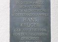Ansicht Gedenktafel Hans Krüger - 1992