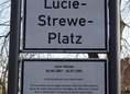 Ansicht Gedenktafel Lucie Strewe - 2018