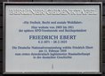 Ansicht Gedenktafel Friedrich Ebert - 2013