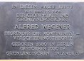 Ansicht Gedenktafel Alfred Wegener - 1980