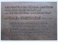 Ansicht Gedenktafel Michael Hirschberg