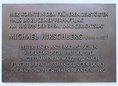 Ansicht Gedenktafel Michael Hirschberg