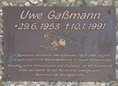 Ansicht Gedenktafel Uwe Gaßmann