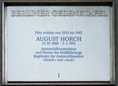 Ansicht Gedenktafel August Horch - 2000