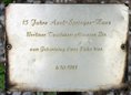 Ansicht Gedenktafel Axel-Springer-Haus - 1981