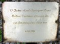Ansicht Gedenktafel Axel-Springer-Haus - 1981