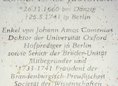 Ansicht Gedenktafel Daniel Ernst Jablonski - 2000