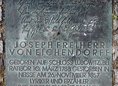 Ansicht Gedenktafel Joseph Freiherr von Eichendorff