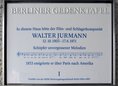 Ansicht Gedenktafel Walter Jurmann