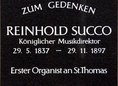 Ansicht Gedenktafel Reinhold Succo