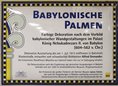 Ansicht Gedenktafel Babylonische Palmen