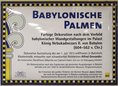 Ansicht Gedenktafel Babylonische Palmen
