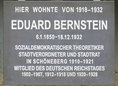 Ansicht Gedenktafel Eduard Bernstein - 1981