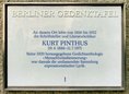 Ansicht Gedenktafel Kurt Pinthus