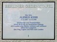 Ansicht Gedenktafel Alfred Kerr - 1988