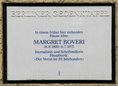 Ansicht Gedenktafel Margret Antonie Boveri