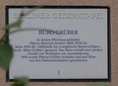 Ansicht Gedenktafel Büro Grüber - 1989