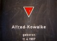 Ansicht Gedenktafel Alfred Kowalke