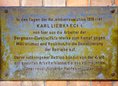 Ansicht Gedenktafel Karl Liebknecht - 1965