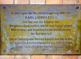 Ansicht Gedenktafel Karl Liebknecht - 1965
