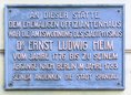 Ansicht Gedenktafel Ernst Ludwig Heim
