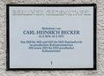Ansicht Gedenktafel Carl Heinrich Becker - 1988