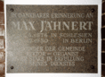Ansicht Gedenktafel Max Jähnert