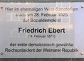 Ansicht Gedenktafel Friedrich Ebert - 2007