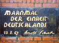 Ansicht Gedenktafel Mahnmal der Einheit Deutschlands
