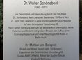 Ansicht Gedenktafel Walter Schönebeck - 2018