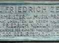 Ansicht Gedenktafel Carl Friedrich Zelter - 1958