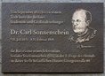 Ansicht Gedenktafel Carl Sonnenschein - 2014