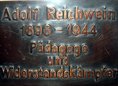Ansicht Gedenktafel Adolf Reichwein