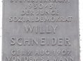 Ansicht Gedenktafel Willi Schneider - 1957