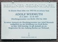 Ansicht Gedenktafel Adolf Wermuth - 2020