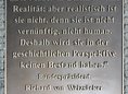 Ansicht Gedenktafel Richard von Weizsäcker