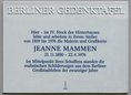 Ansicht Gedenktafel Jeanne Mammen - 1995