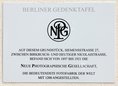 Ansicht Gedenktafel Neue Photographische Gesellschaft