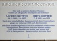 Ansicht Gedenktafel Alfred und Fritz Rotter - 2008