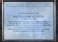 Ansicht Gedenktafel Walter Hasenclever - 1991