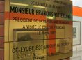 Ansicht Gedenktafel Besuch von François Mitterrand - 1987