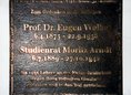 Ansicht Gedenktafel Prof. Dr. Eugen Wolbe - Studienrat Moritz …