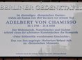 Ansicht Gedenktafel Adelbert von Chamisso - 2009