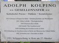 Ansicht Gedenktafel Adolph Kolping - 1991